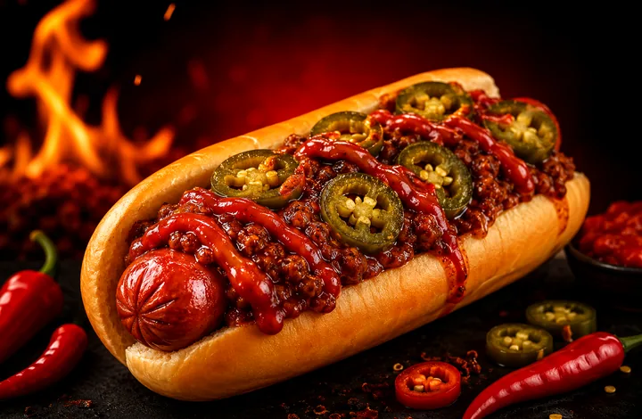 Fire Chili 火焰辣醬熱狗堡